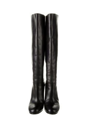 Proenza Schouler Black Over-the-Knee Leather Boots
